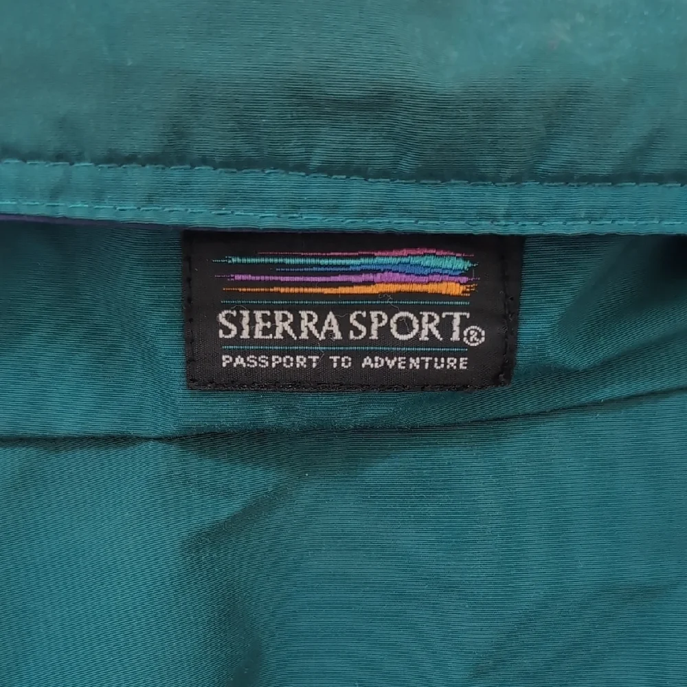 Teal and Purple Windbreaker Jacket - Picture 9 of 13